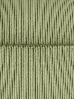 Puf reposapiés de pana grande Melva, 116 x 42 cm