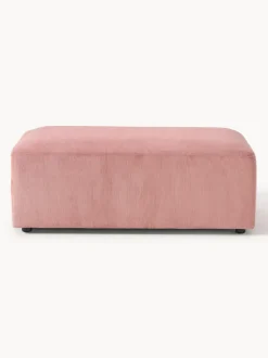 Puf reposapiés de pana grande Melva, An 116 x F 72 cm