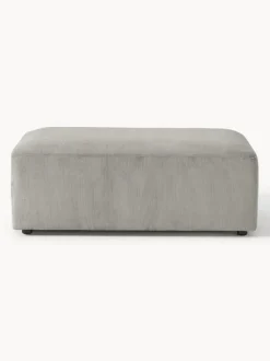 Puf reposapiés de pana grande Melva, An 116 x F 72 cm