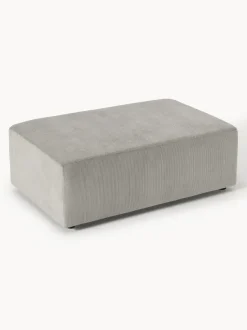 Puf reposapiés de pana grande Melva, An 116 x F 72 cm