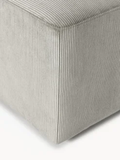 Puf reposapiés de pana grande Melva, An 116 x F 72 cm