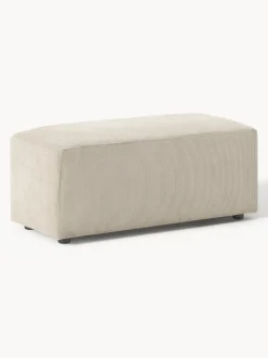 Puf reposapiés de pana Melva, An 99 x F 42 cm