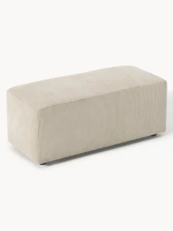 Puf reposapiés de pana Melva, An 99 x F 42 cm
