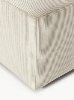 Puf reposapiés de pana Melva, An 99 x F 42 cm