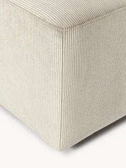 Puf reposapiés de pana Melva, An 99 x F 72 cm