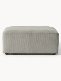 Puf reposapiés de pana Melva, An 99 x F 72 cm