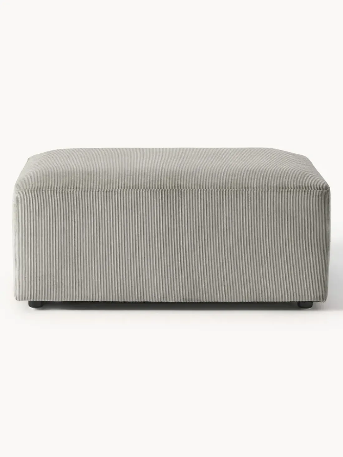 Puf reposapiés de pana Melva, An 99 x F 72 cm
