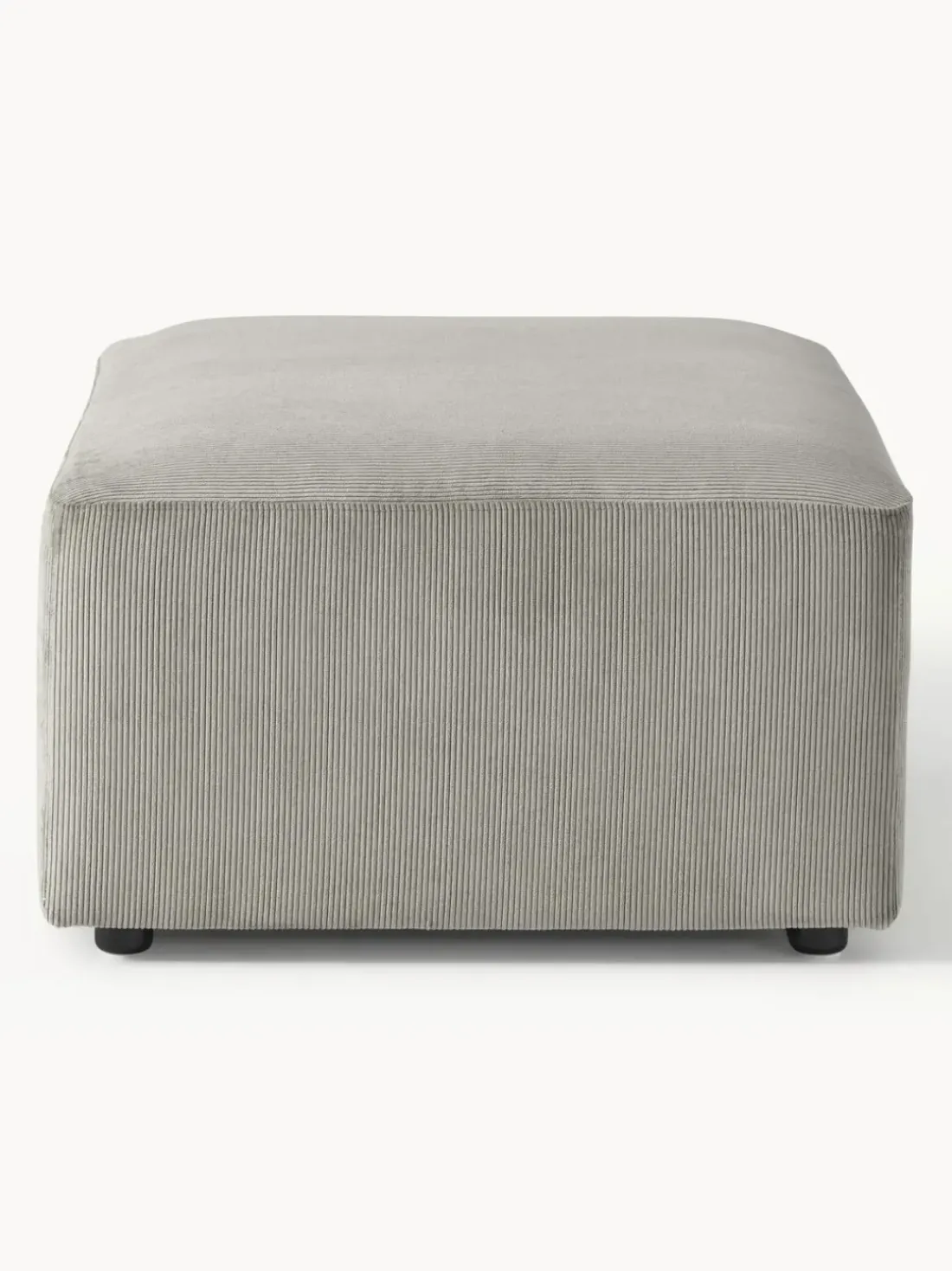Puf reposapiés de pana Melva, An 99 x F 72 cm