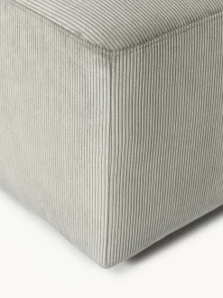 Puf reposapiés de pana Melva, An 99 x F 72 cm