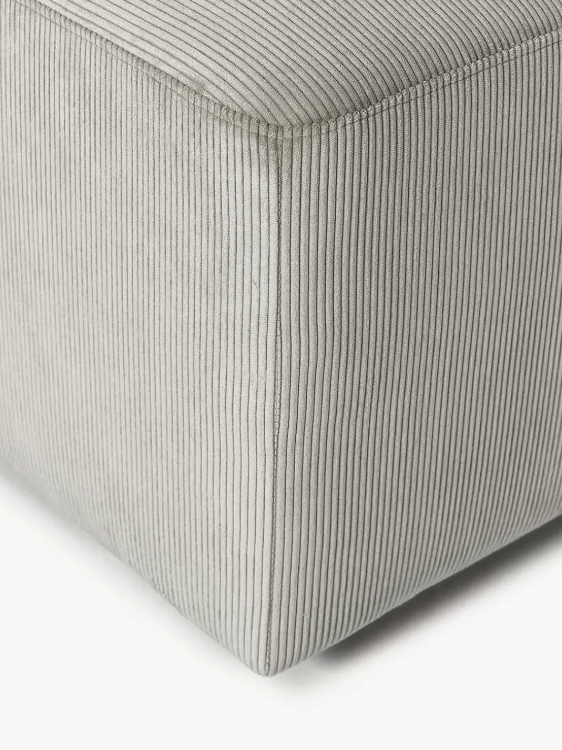 Puf reposapiés de pana Melva, An 99 x F 72 cm