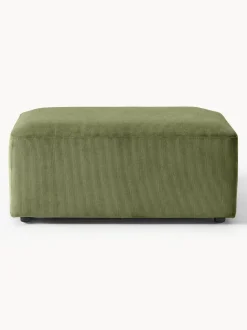 Puf reposapiés de pana Melva, An 99 x F 72 cm