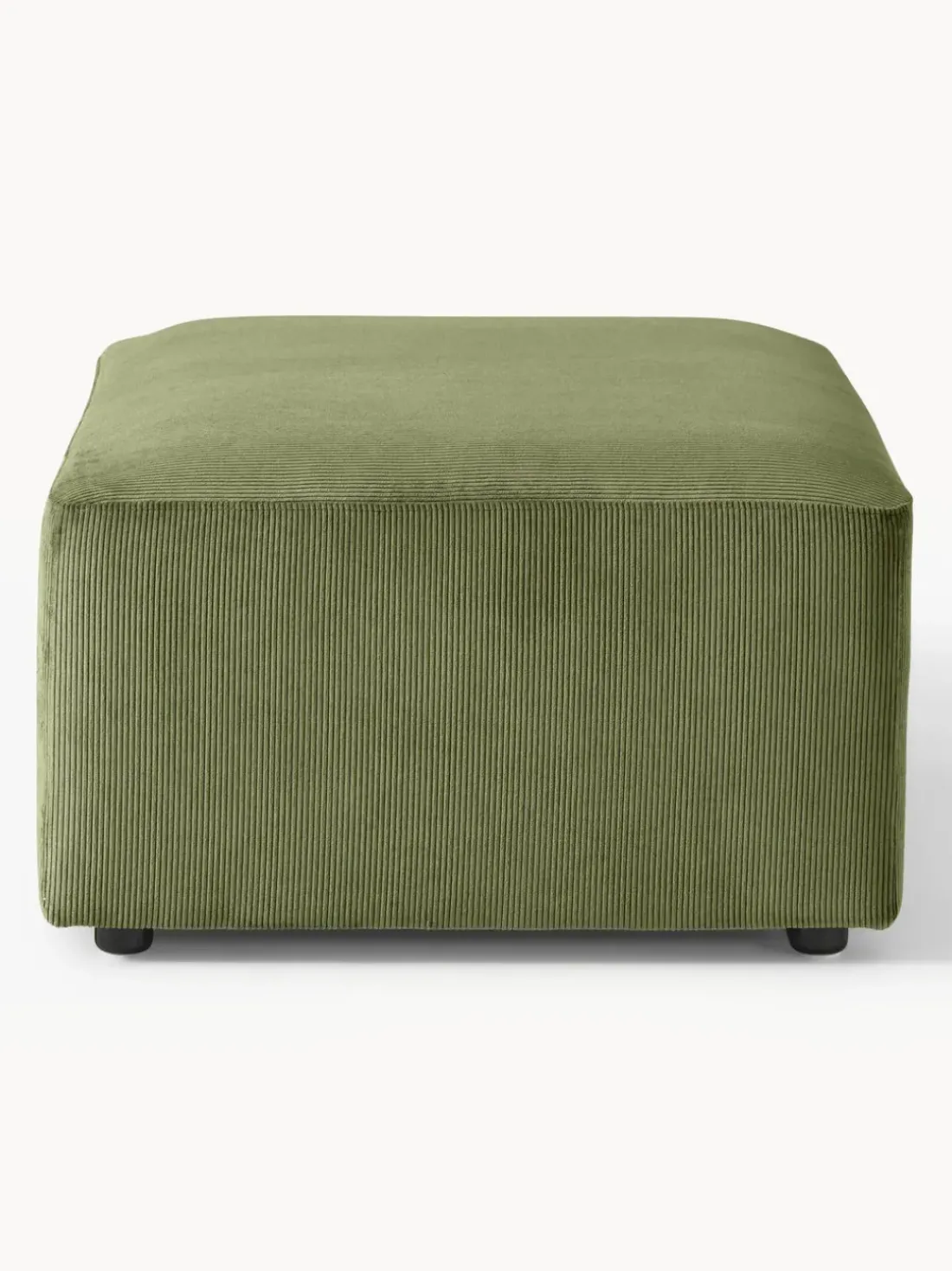 Puf reposapiés de pana Melva, An 99 x F 72 cm