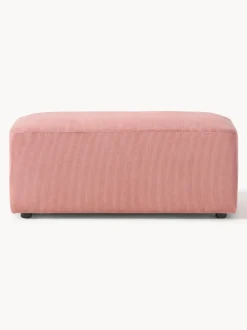 Puf reposapiés de pana Melva, An 99 x F 42 cm