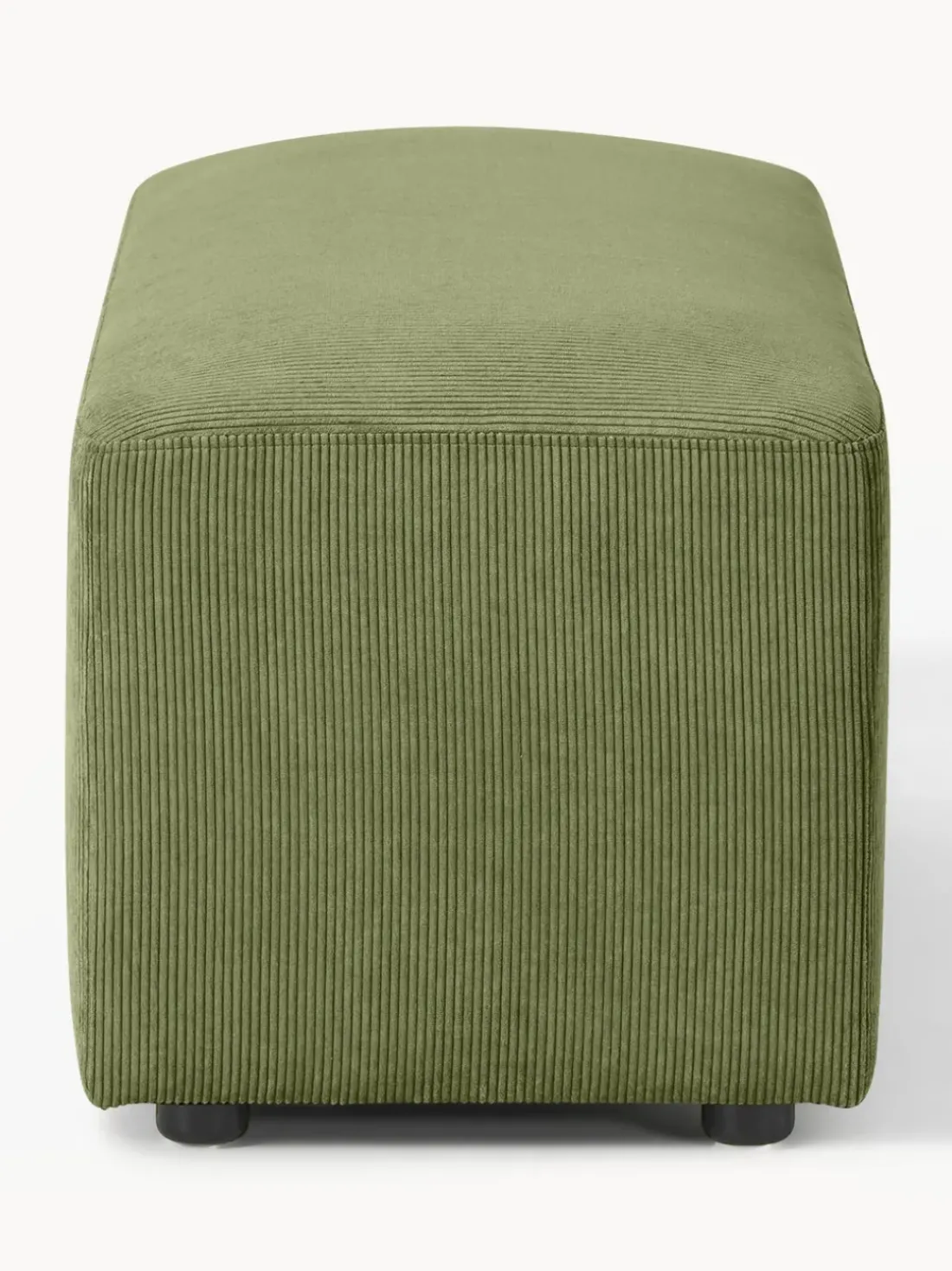 Puf reposapiés de pana Melva, An 99 x F 42 cm