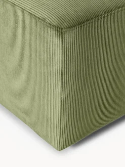 Puf reposapiés de pana Melva, An 99 x F 42 cm