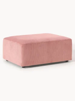 Puf reposapiés de pana Melva, An 99 x F 72 cm