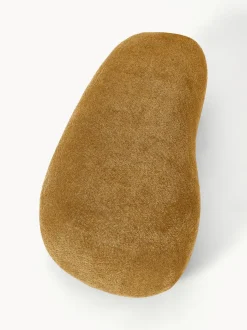 Puf reposapiés grande de borreguillo bouclé Alba