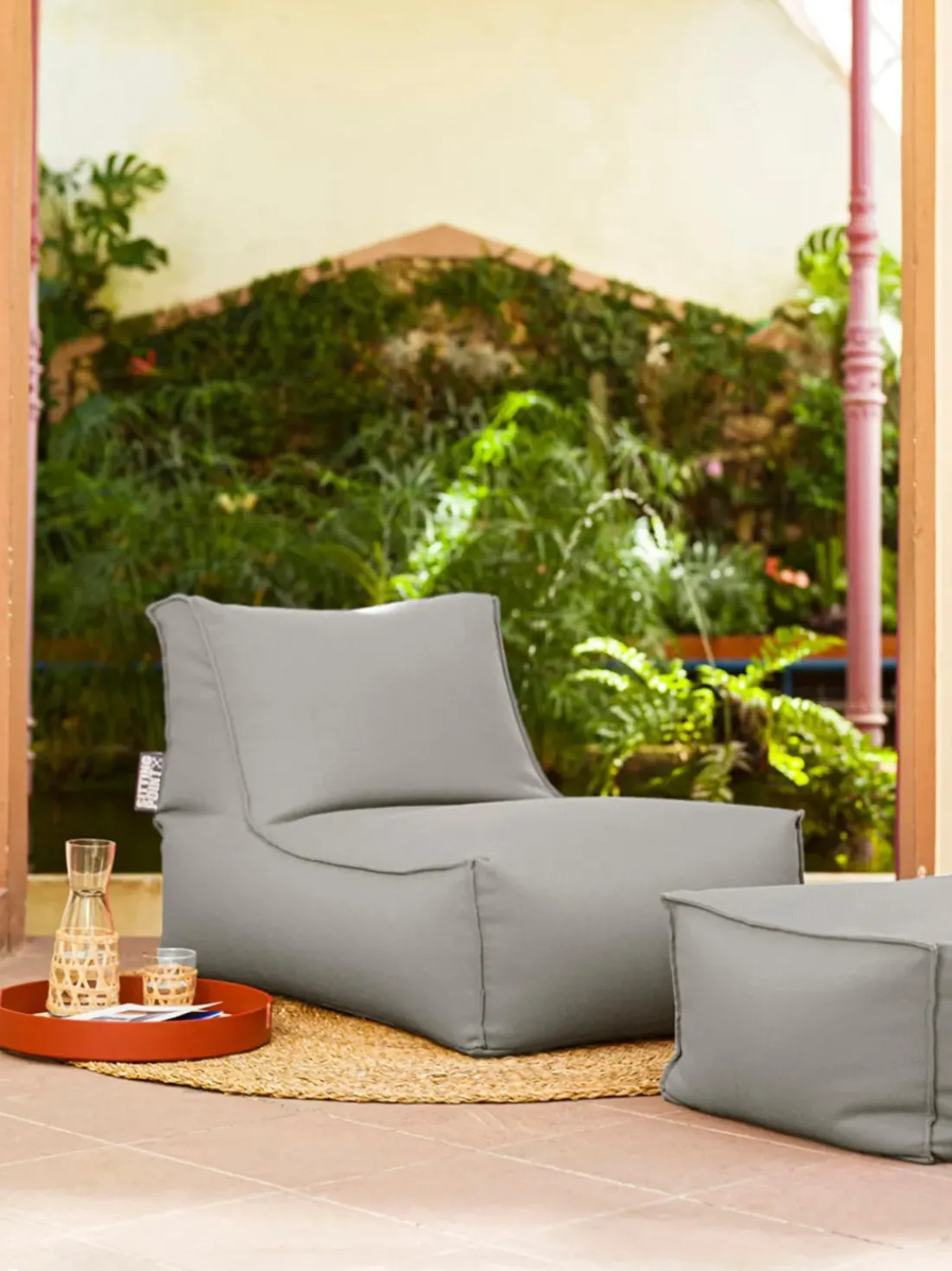Puf tumbona para exterior Korfu