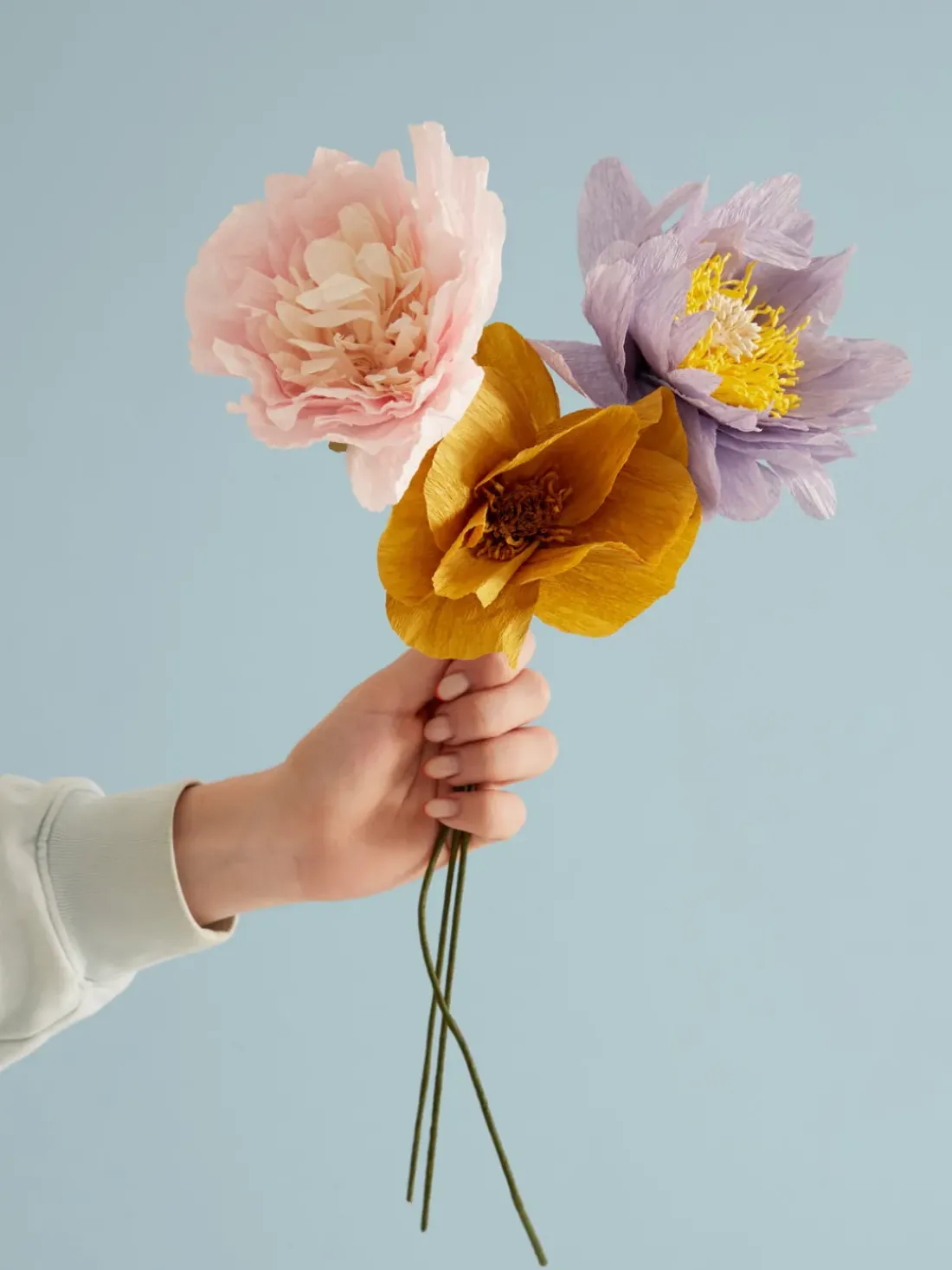 Ramo de flores artificiales artesanales Cottage Rose