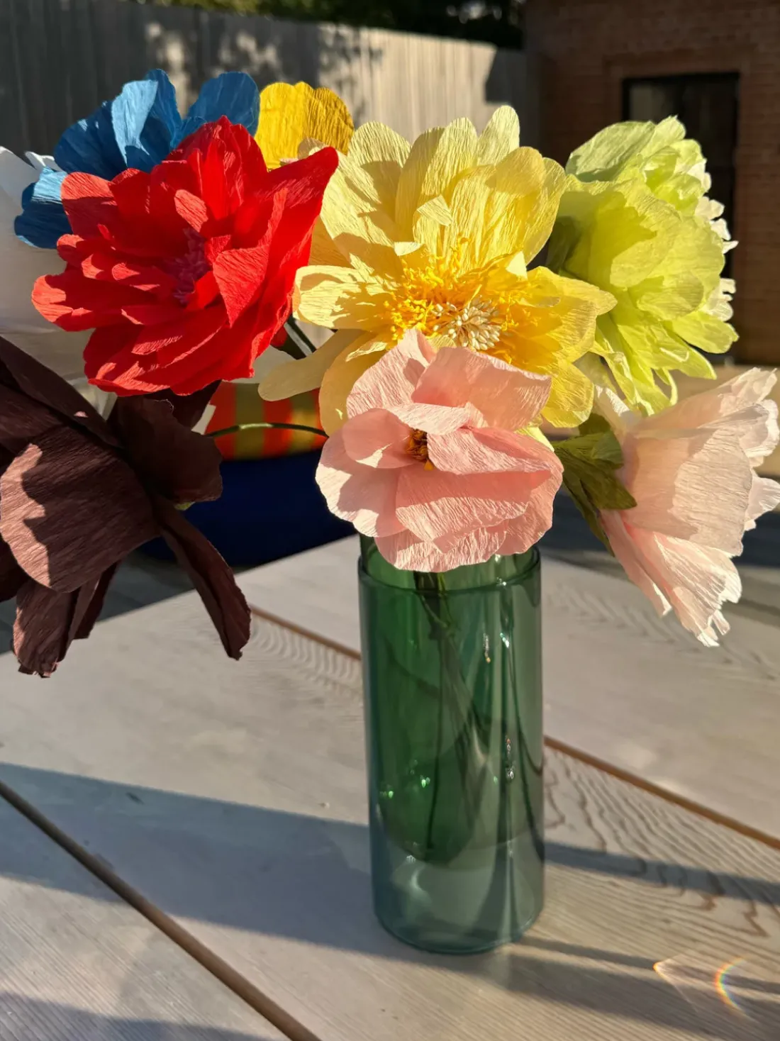 Ramo de flores artificiales artesanales Cottage Rose