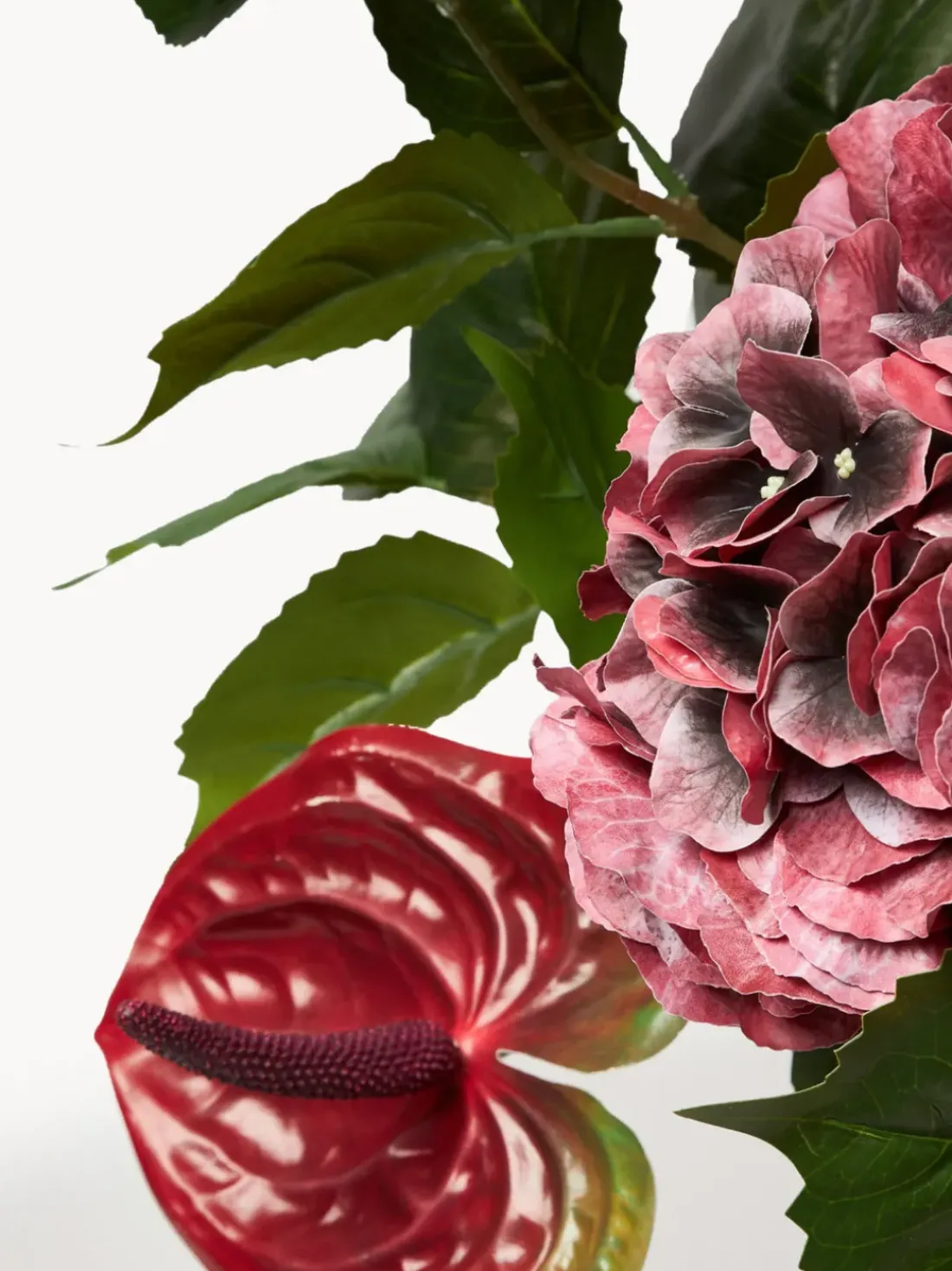 Ramo de flores artificiales Velvet Rouge