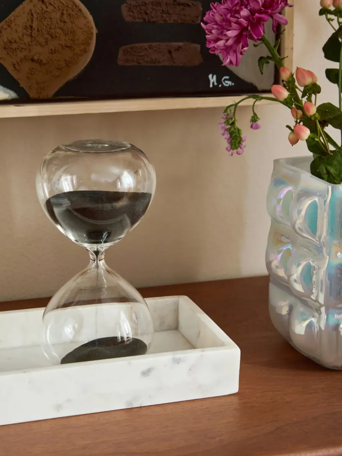 Reloj de arena de vidrio Ball, 30 min.