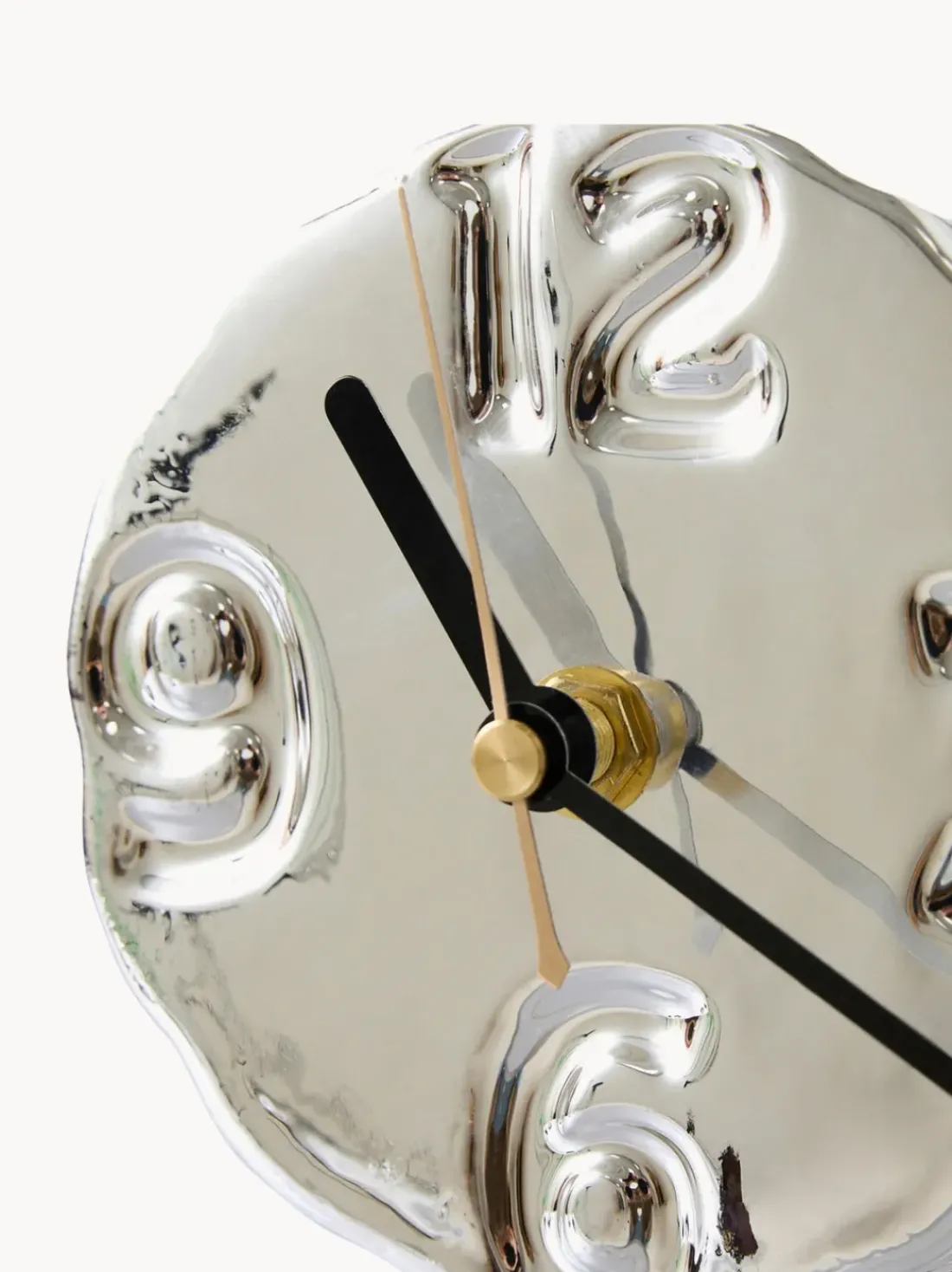 Reloj de cerámica artesanal con cromo Retro