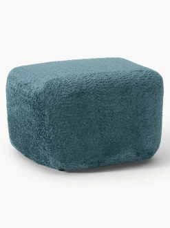 Reposapiés puf de borreguillo bouclé Wolke