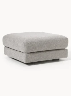 Reposapiés puf en tejido bouclé Tribeca