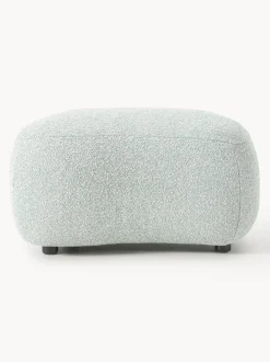 Reposapiés puf en tejido bouclé Alba