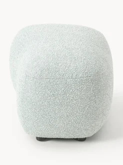 Reposapiés puf en tejido bouclé Alba