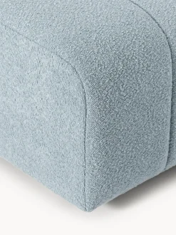 Reposapiés puf en tejido bouclé Lena