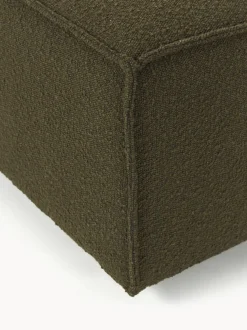 Reposapiés puf en tejido bouclé Lennon