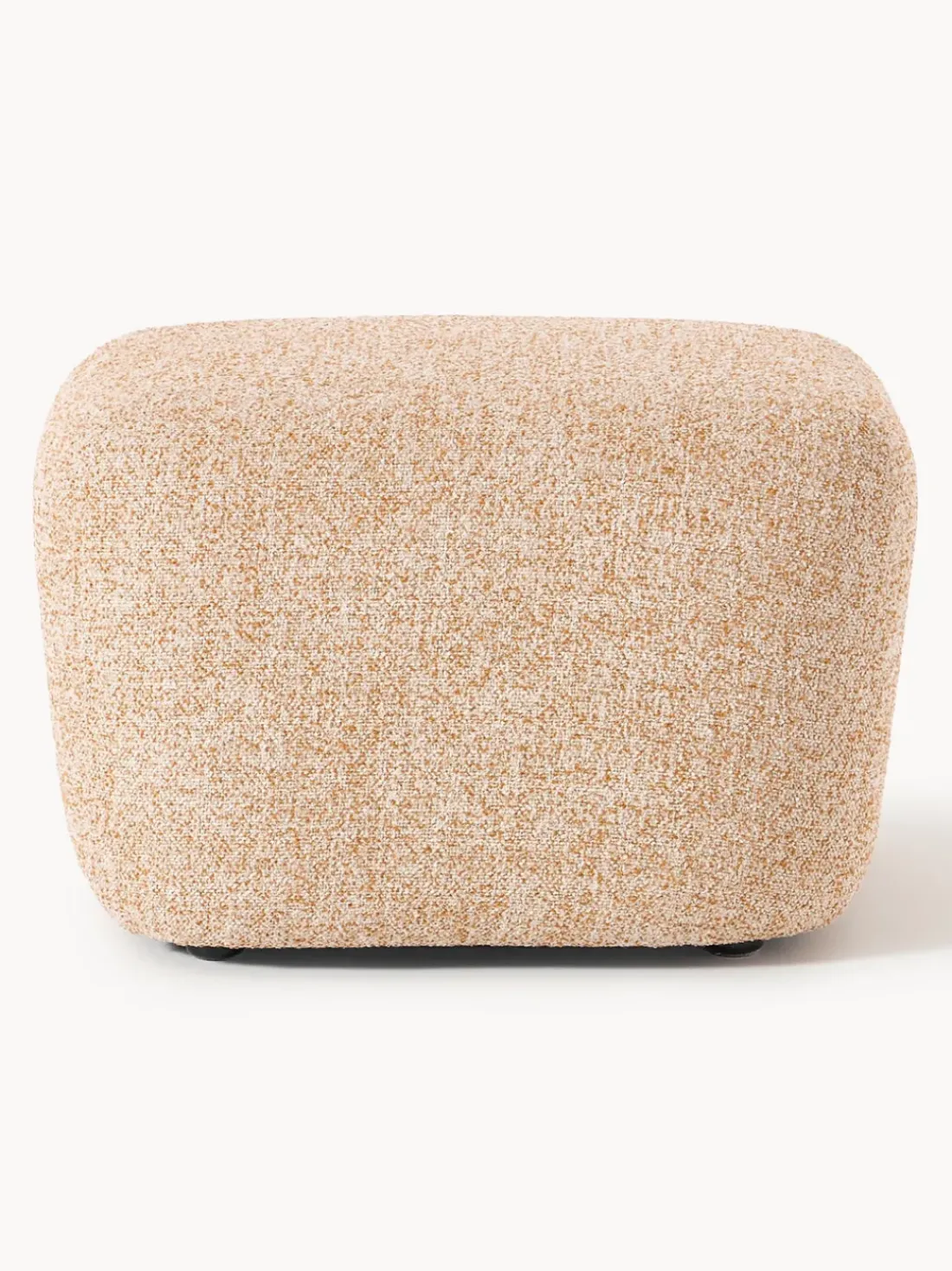 Reposapiés puf en tejido bouclé Alba