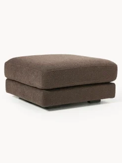Reposapiés puf en tejido bouclé Tribeca