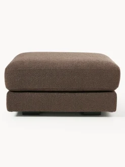 Reposapiés puf en tejido bouclé Tribeca