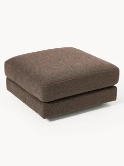 Reposapiés puf en tejido bouclé Tribeca