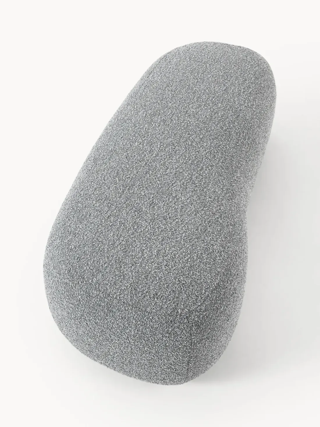 Reposapiés puf grande en tejido bouclé Alba