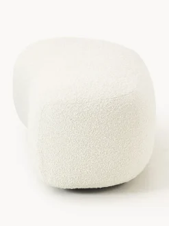 Reposapiés puf grande en tejido bouclé Alba
