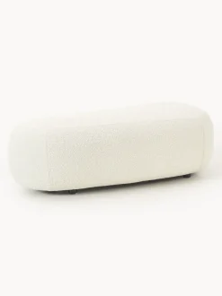 Reposapiés puf grande en tejido bouclé Alba