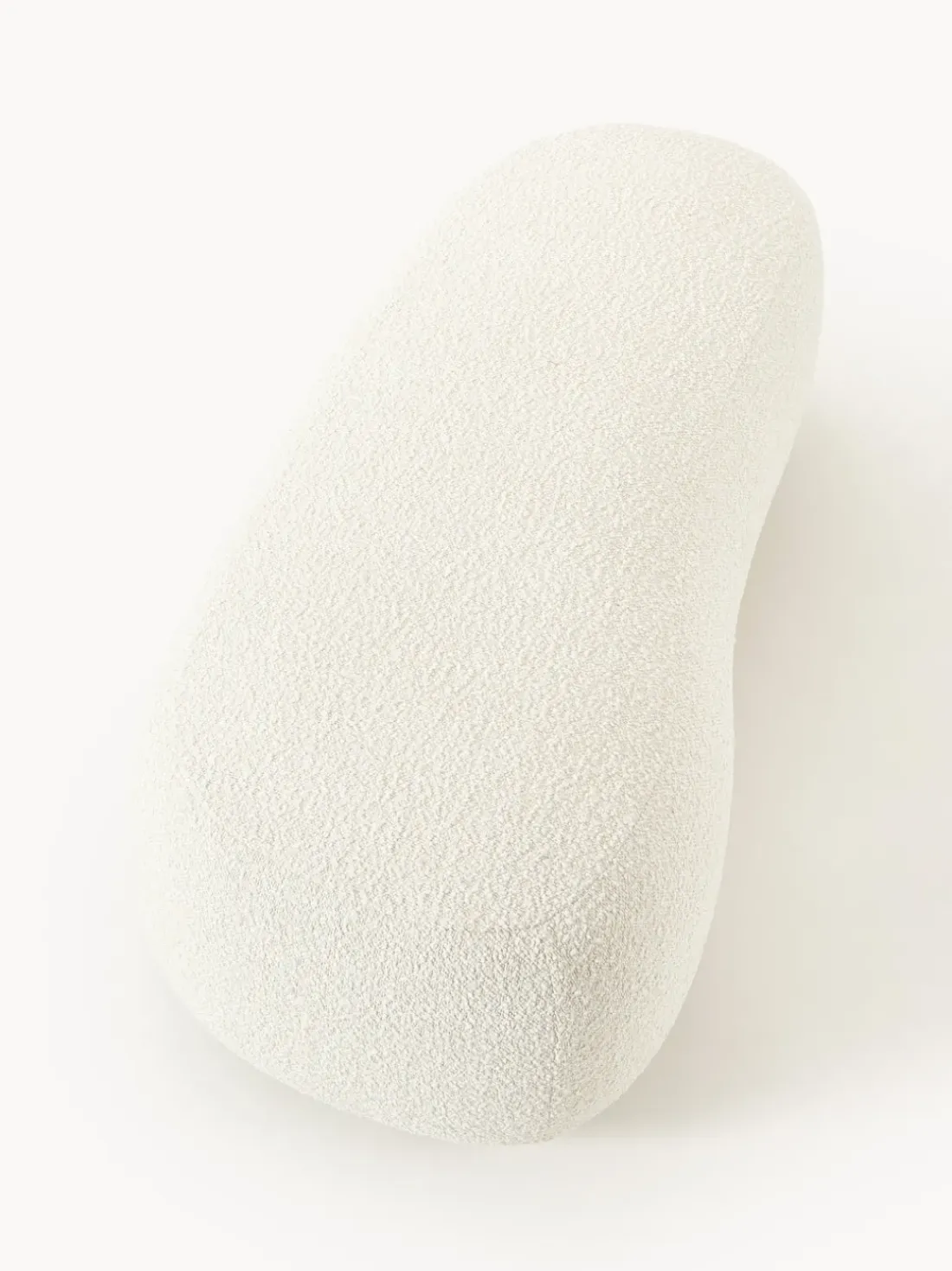 Reposapiés puf grande en tejido bouclé Alba