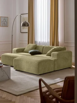 Reposapiés puf grande Melva, 116 x 42 cm