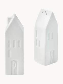 Salero y pimentero de porcelana Home, 2 uds.