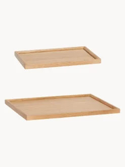 Set de bandejas decorativas artesanales Nature, 2 uds.