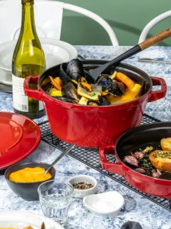 Set de baterías de cocina de hierro fundido La Cocotte, 3 uds.