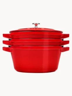 Set de baterías de cocina de hierro fundido La Cocotte, 3 uds.