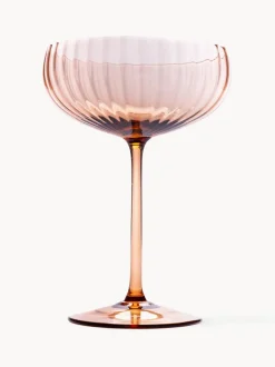 Set de copas pompadour de champán artesanales Lyon, 2 uds.