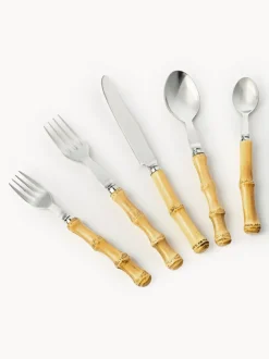 Set de cubiertos pulido a mano Bamboo, 1 comensal (5 pzas.)