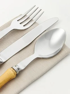 Set de cubiertos pulido a mano Bamboo, 1 comensal (5 pzas.)