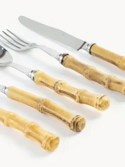 Set de cubiertos pulido a mano Bamboo, 1 comensal (5 pzas.)